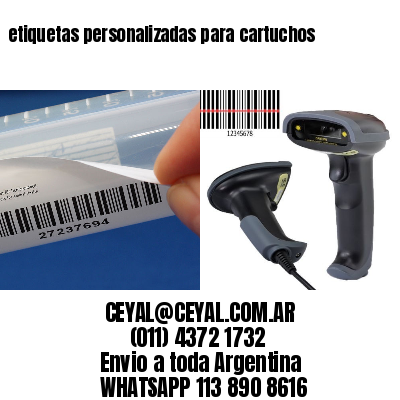 etiquetas personalizadas para cartuchos