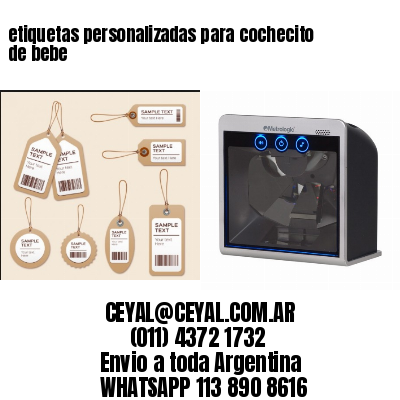 etiquetas personalizadas para cochecito de bebe