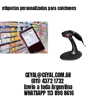 etiquetas personalizadas para colchones