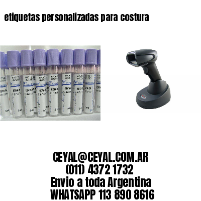 etiquetas personalizadas para costura