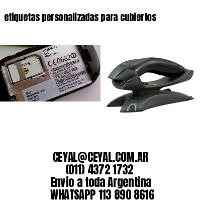 etiquetas personalizadas para cubiertos