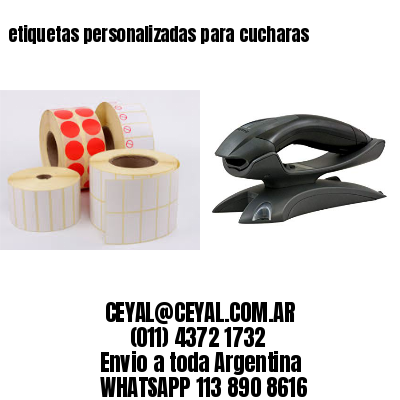 etiquetas personalizadas para cucharas