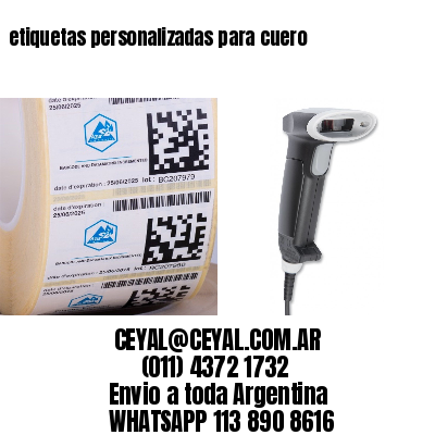 etiquetas personalizadas para cuero