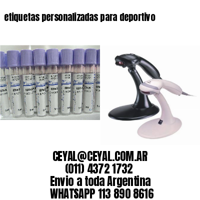 etiquetas personalizadas para deportivo