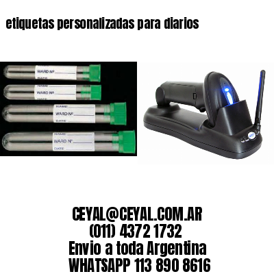 etiquetas personalizadas para diarios