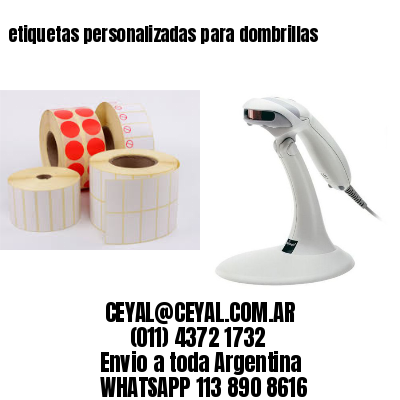 etiquetas personalizadas para dombrillas