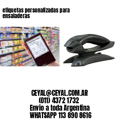 etiquetas personalizadas para ensaladeras