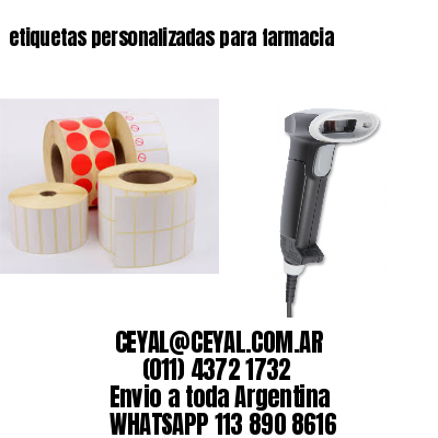 etiquetas personalizadas para farmacia