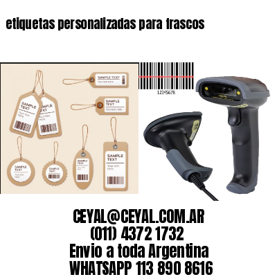 etiquetas personalizadas para frascos