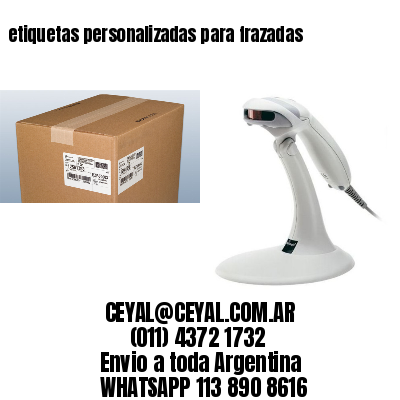 etiquetas personalizadas para frazadas