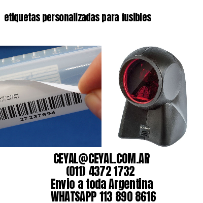 etiquetas personalizadas para fusibles