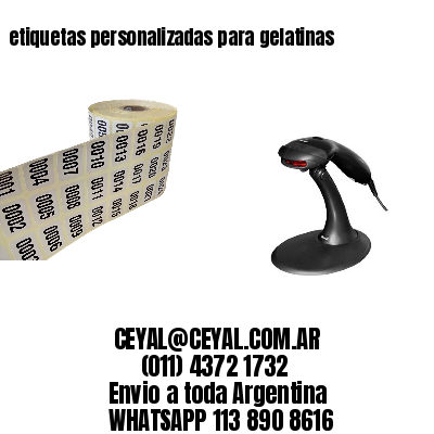 etiquetas personalizadas para gelatinas