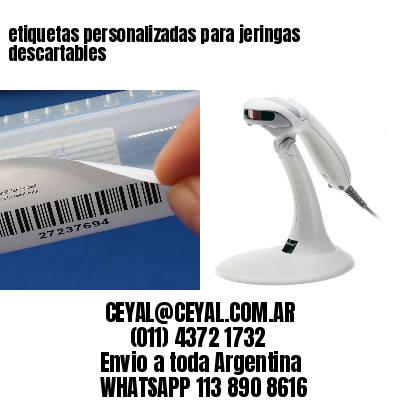 etiquetas personalizadas para jeringas descartables