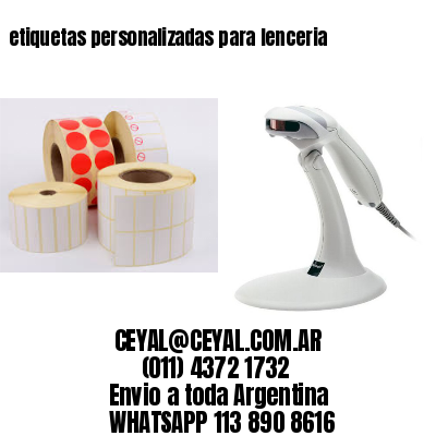 etiquetas personalizadas para lenceria