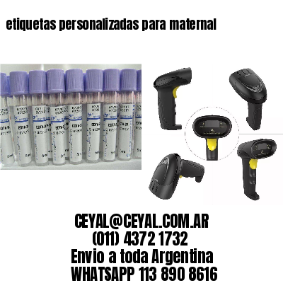 etiquetas personalizadas para maternal