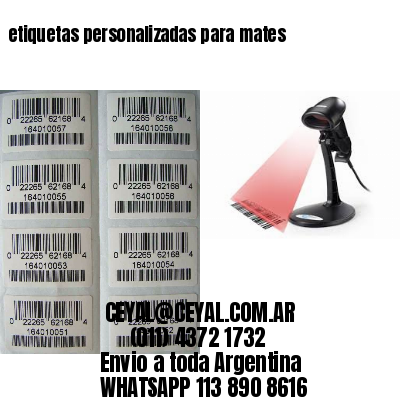 etiquetas personalizadas para mates