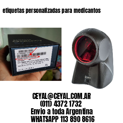 etiquetas personalizadas para medicantos