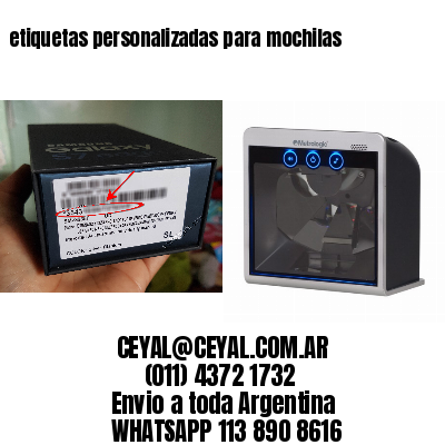 etiquetas personalizadas para mochilas