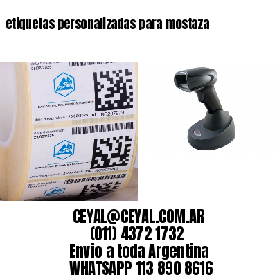 etiquetas personalizadas para mostaza