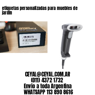 etiquetas personalizadas para muebles de jardin