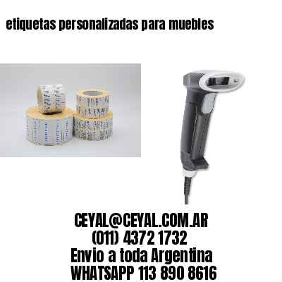 etiquetas personalizadas para muebles