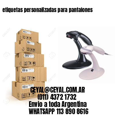 etiquetas personalizadas para pantalones