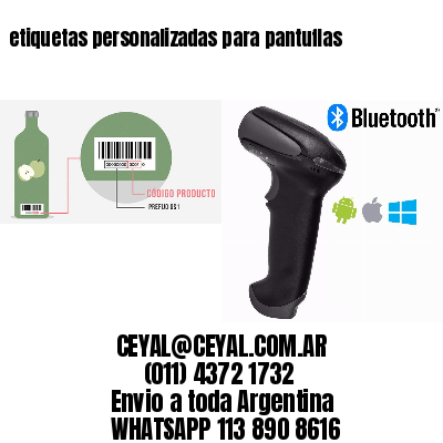 etiquetas personalizadas para pantuflas