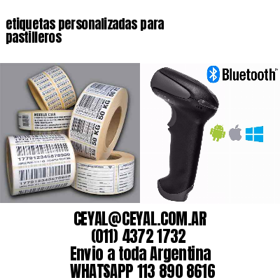 etiquetas personalizadas para pastilleros
