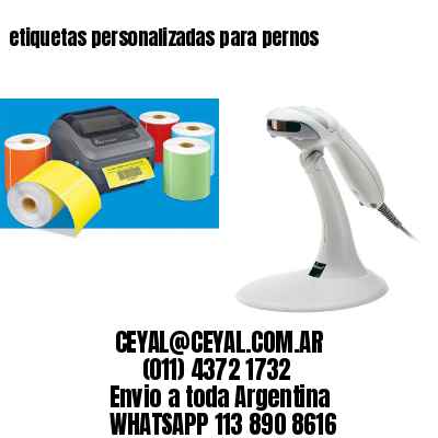 etiquetas personalizadas para pernos