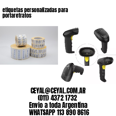 etiquetas personalizadas para portaretratos