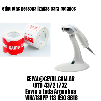 etiquetas personalizadas para rodados