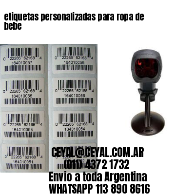 etiquetas personalizadas para ropa de bebe