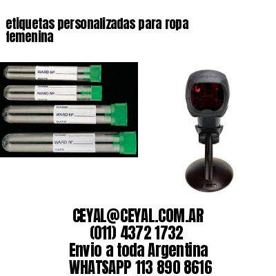 etiquetas personalizadas para ropa femenina