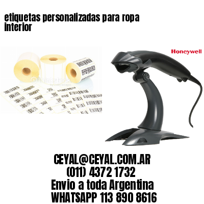 etiquetas personalizadas para ropa interior