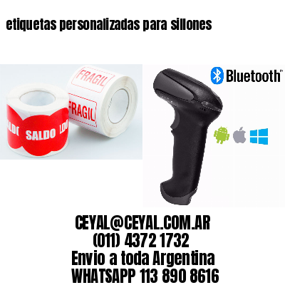 etiquetas personalizadas para sillones