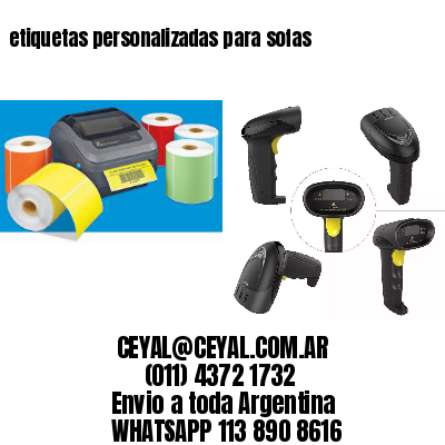 etiquetas personalizadas para sofas