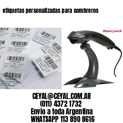 etiquetas personalizadas para sombreros