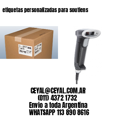 etiquetas personalizadas para soutiens