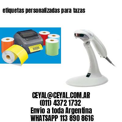 etiquetas personalizadas para tazas