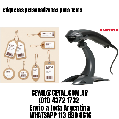 etiquetas personalizadas para telas