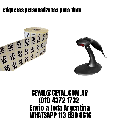 etiquetas personalizadas para tinta