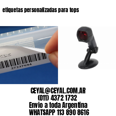 etiquetas personalizadas para tops