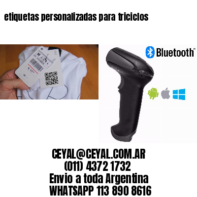 etiquetas personalizadas para triciclos