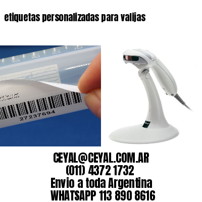 etiquetas personalizadas para valijas