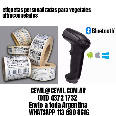 etiquetas personalizadas para vegetales ultracongelados