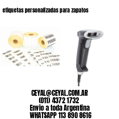etiquetas personalizadas para zapatos