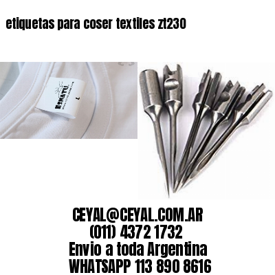 etiquetas para coser textiles zt230
