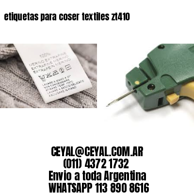 etiquetas para coser textiles zt410