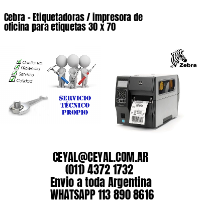 Cebra – Etiquetadoras / impresora de oficina para etiquetas 30 x 70