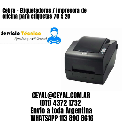 Cebra – Etiquetadoras / impresora de oficina para etiquetas 70 x 20
